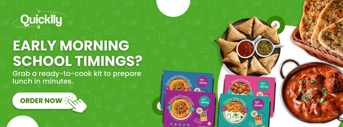 Lunch box idea with ready to eat meal kit