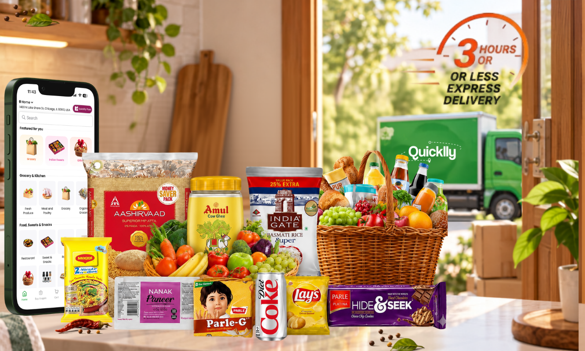 Introducing Quicklly Go: Get Your Grocery Essentials in 3 Hours