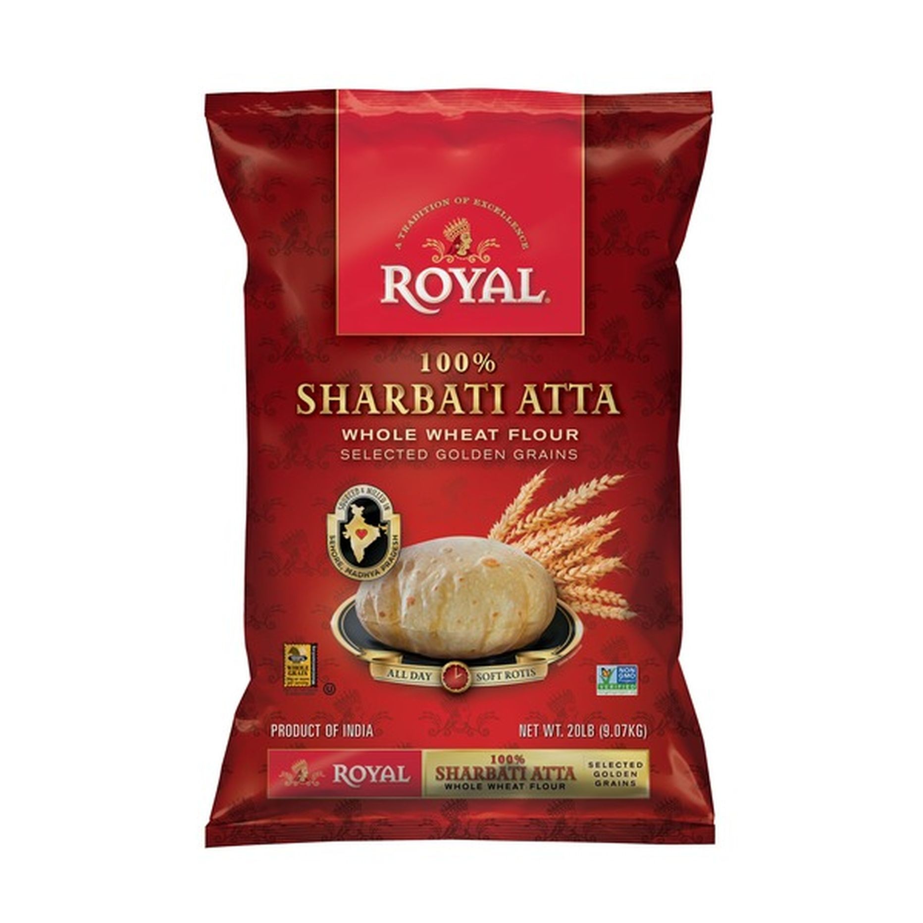 Royal Sharbati Atta  20 LBS