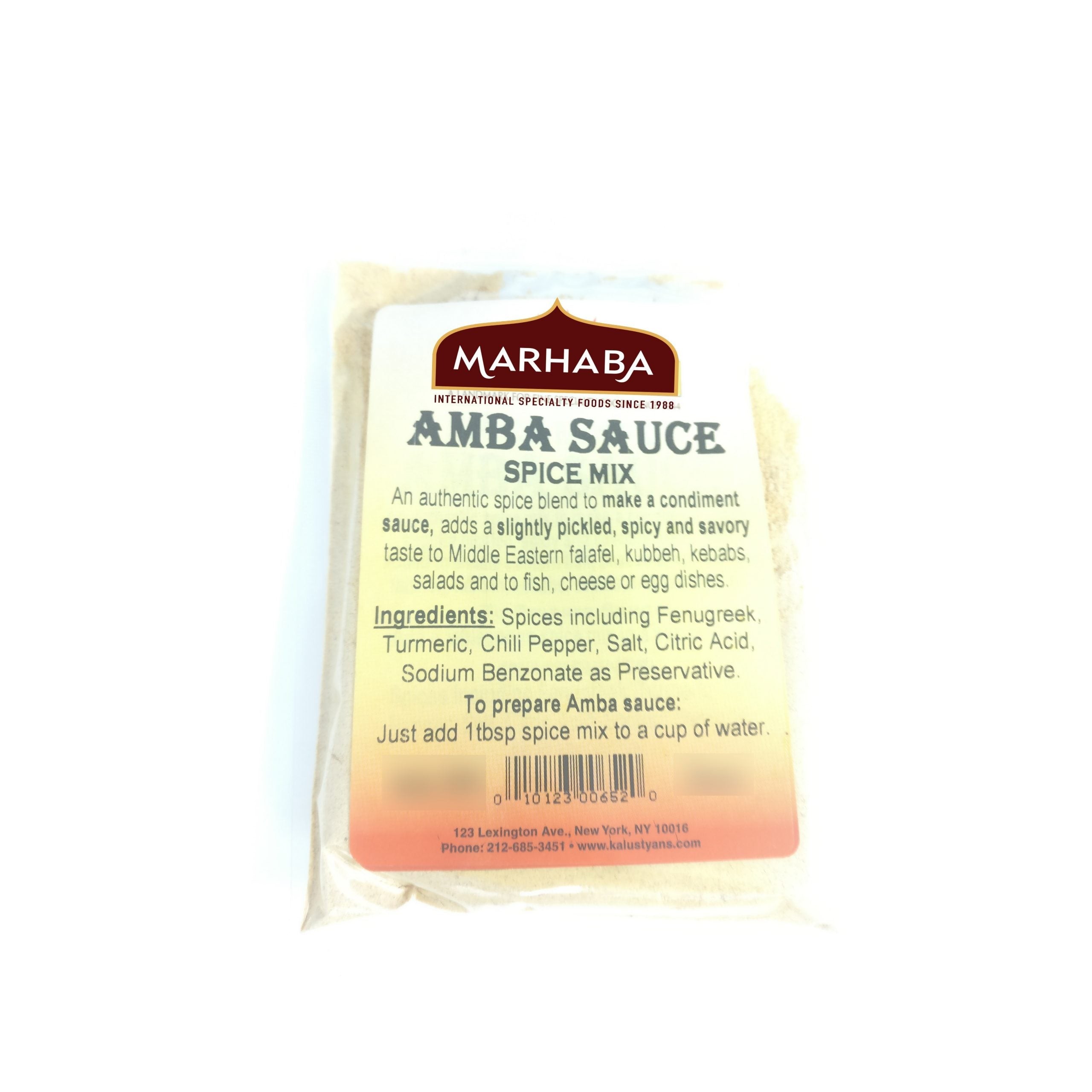 KALUSTYANS AMBA SAUCE SPICE MIX 1 Lbs