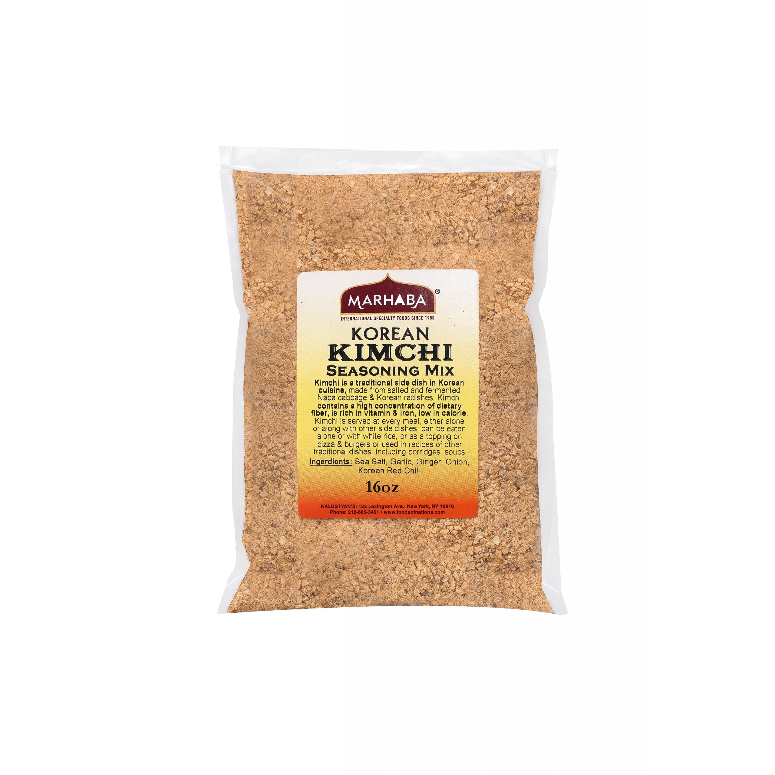 KALUSTYANS KOREAN KIMCHI SEASONING MIX 0.38 Lbs