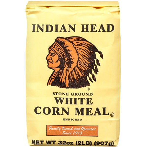 INDIAN HEAD WHITE CORN MEAL 2 LBS