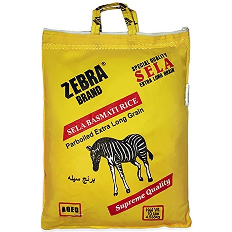 Zebra Xxl Sela Basmati Rice 10 LBS