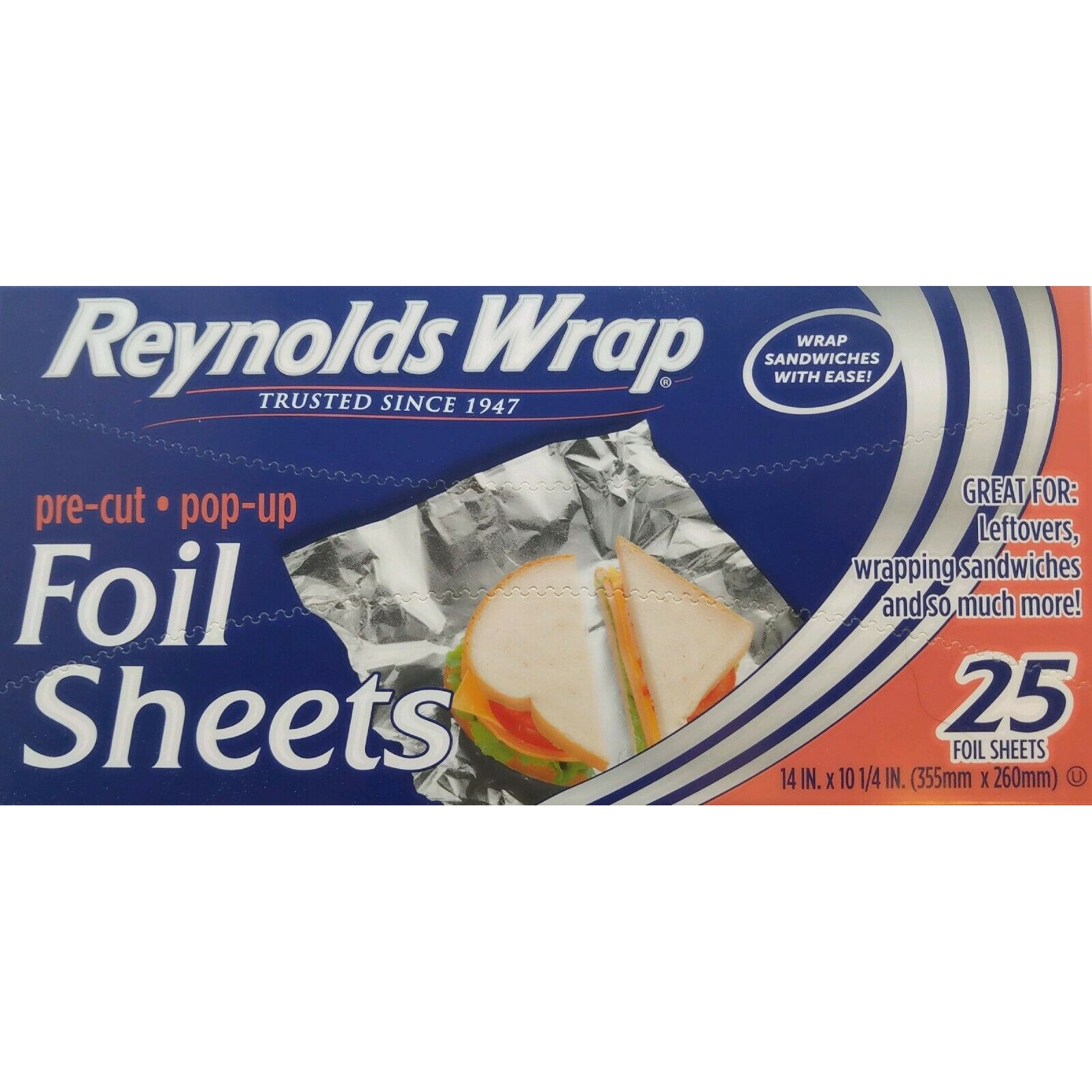 Reynolds Wrappers Pop Up Foil Sheets:Pop Up Pre Cut 25 COUNT