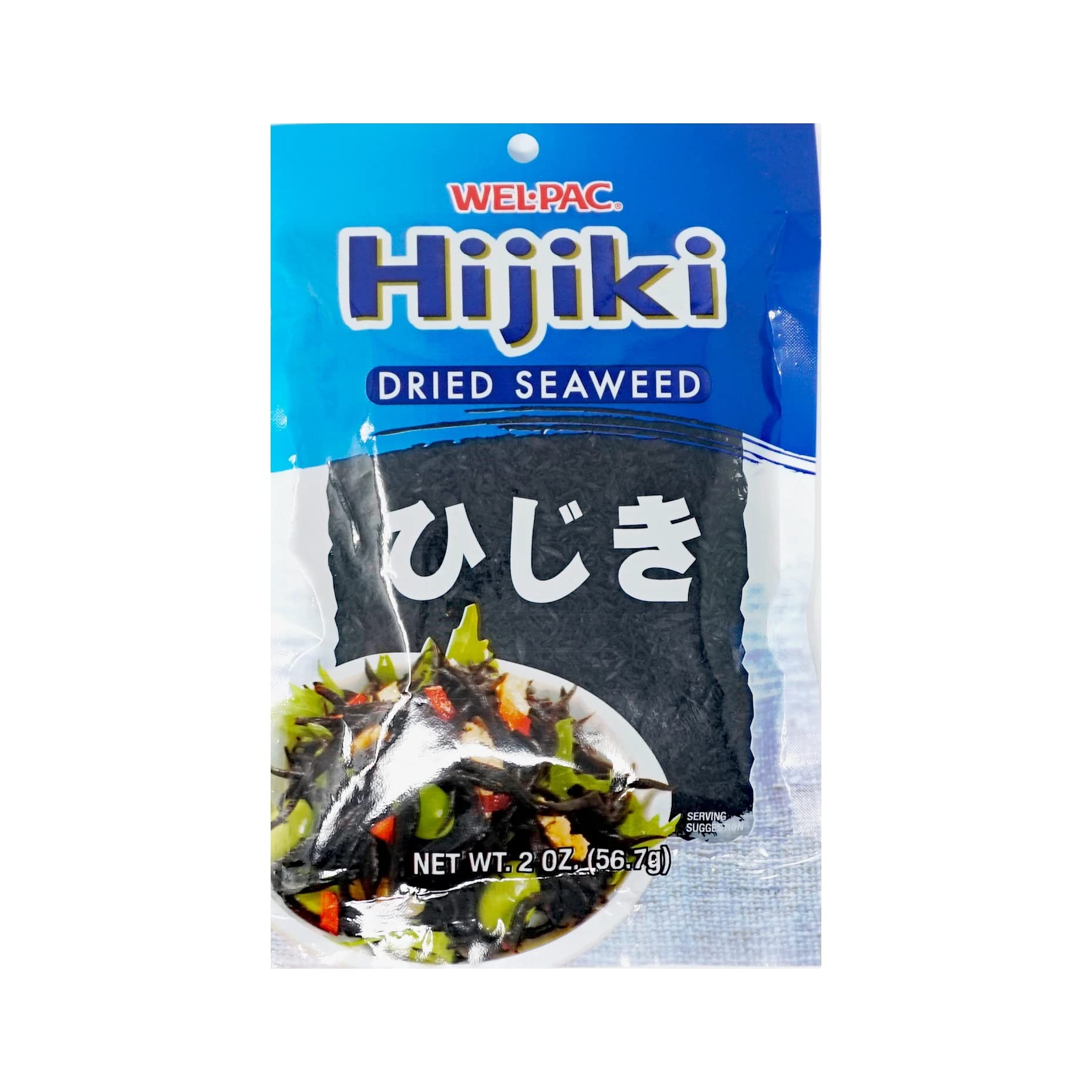 WEL.PAC HIJIKI DRIED SEAWEED 0.13 Lbs
