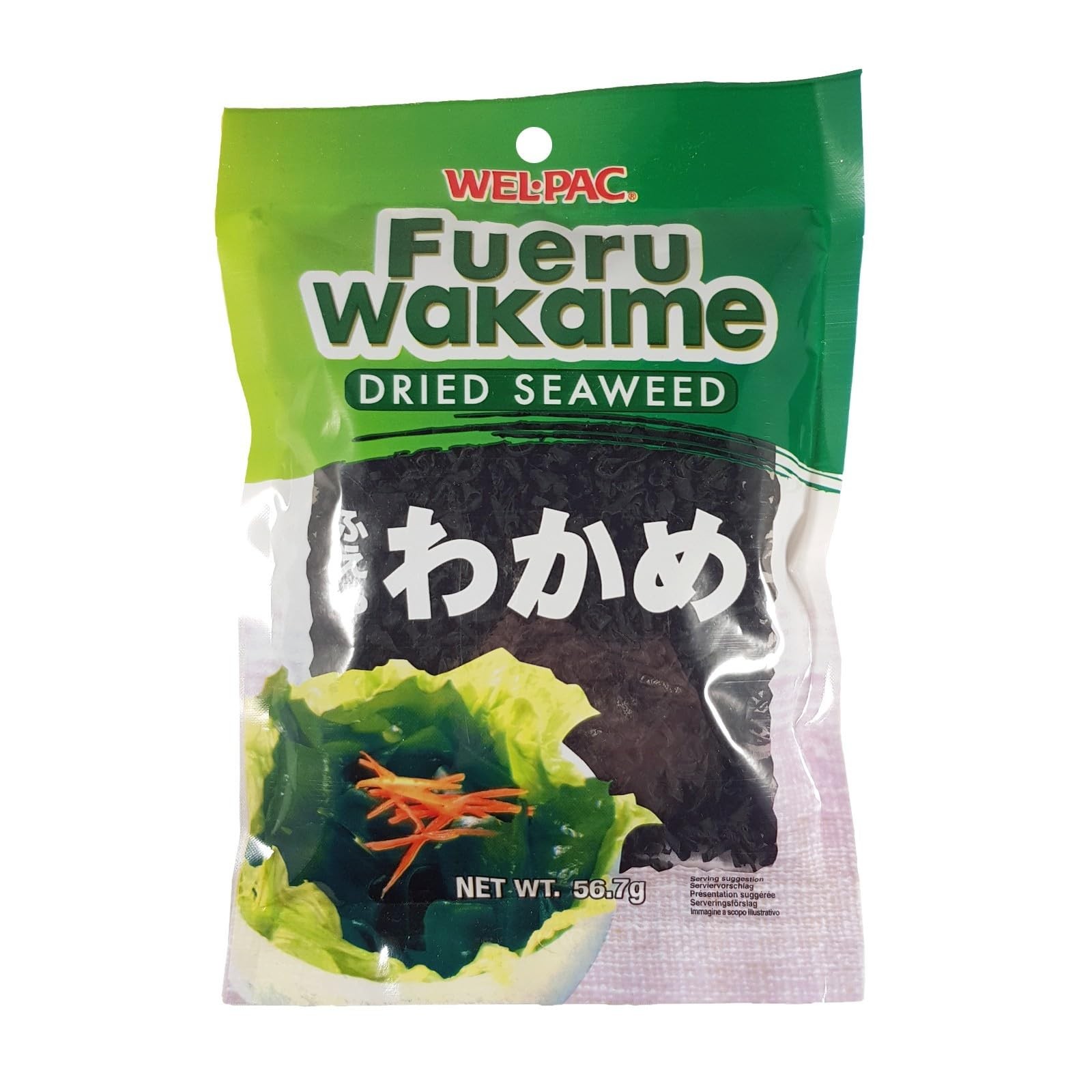 WEL PAC DRIED SEAWEED WAKAME 0.13 Lbs