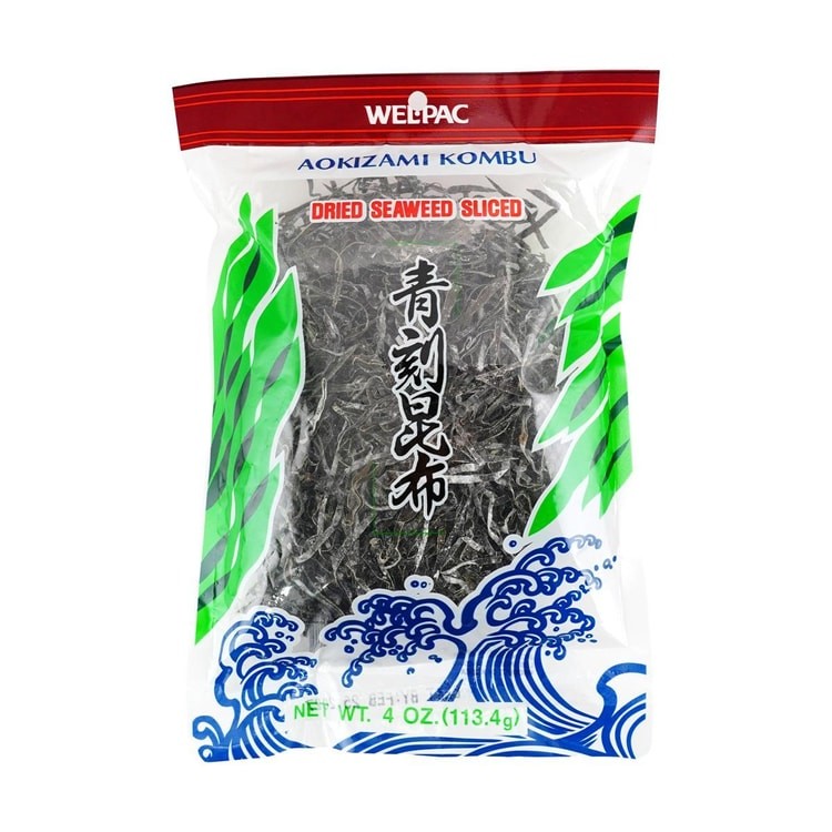 WEL.PAC AOKIZAMI KOMBO DRIED SEAWEED SLICED 0.25 Lbs