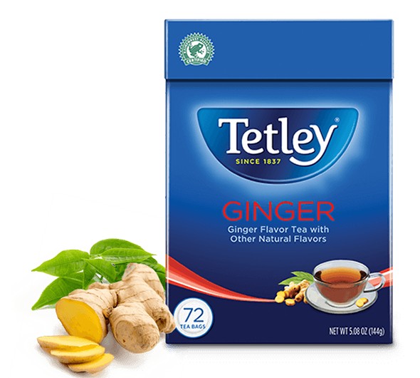 TETLEY TEA GINGER 72 BAG