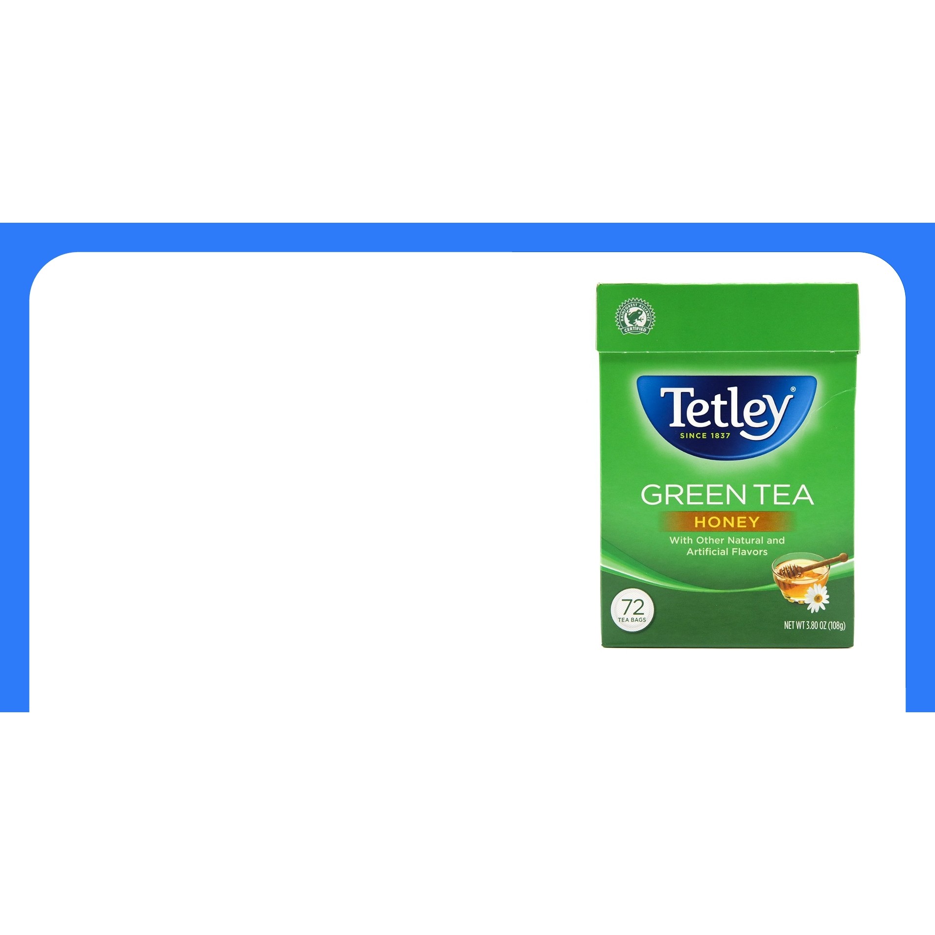 Tetley Tetley Green Tea Honey (72 Tea Bags) 144 GM