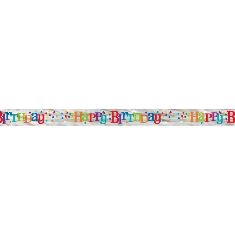 Happy Bday Banner 12 Ft 1 EACH