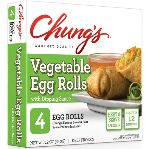 CHUNGS VEGETABLE EGG ROLL 12 OZ
