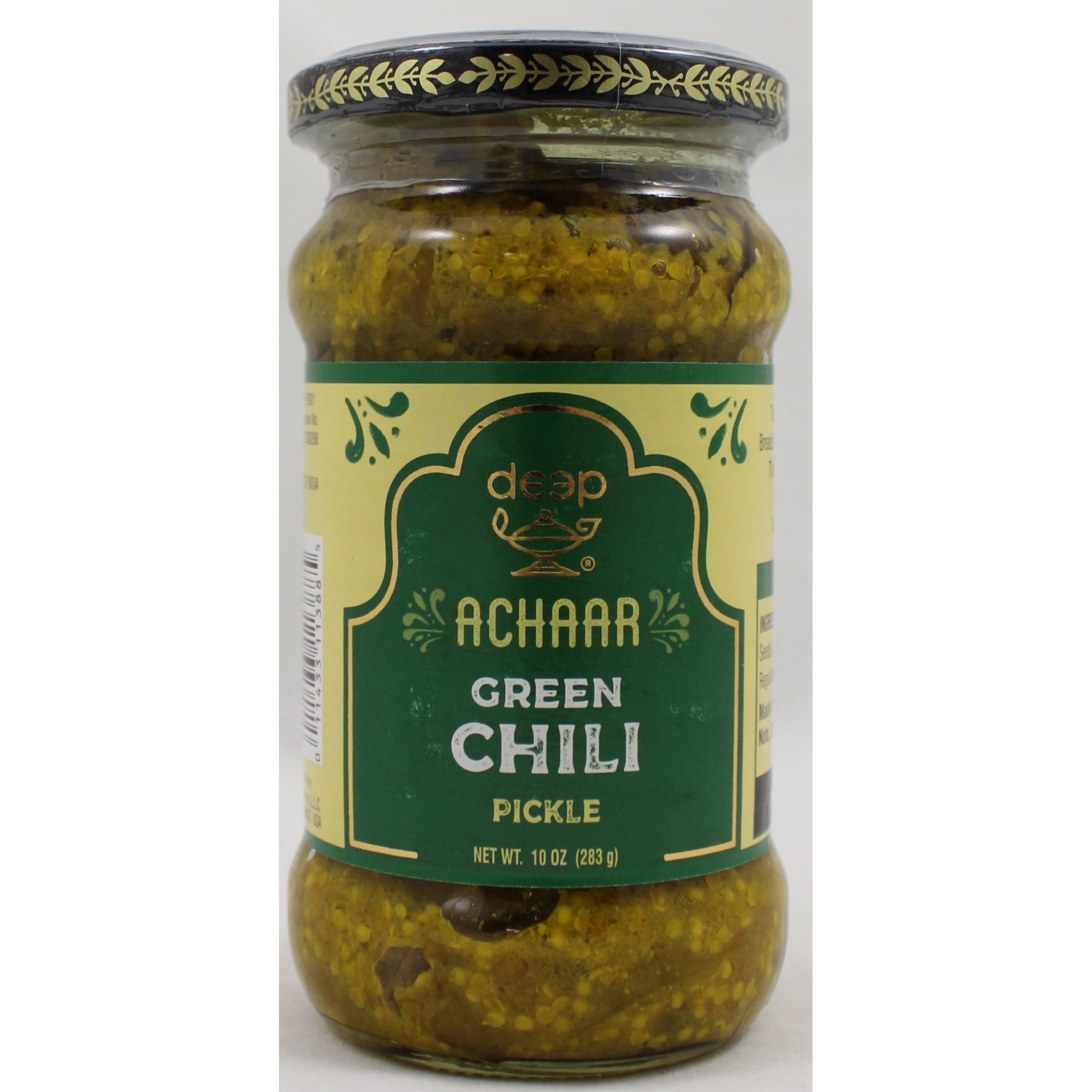 Deep Green Chilli Pickle 283 GM