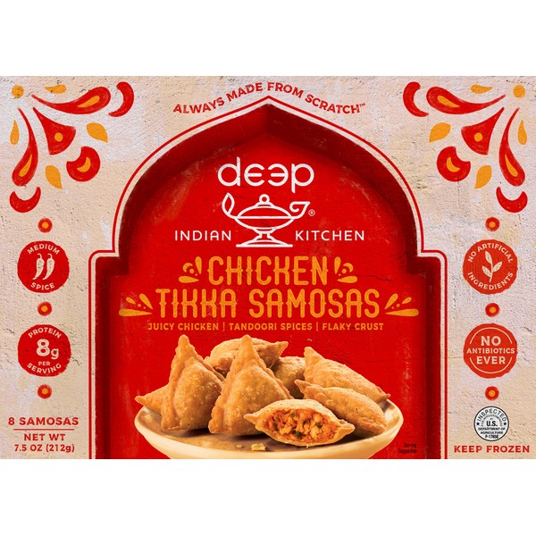 DEEP CHICKEN TIKKA SAMOSAS  7 OZ