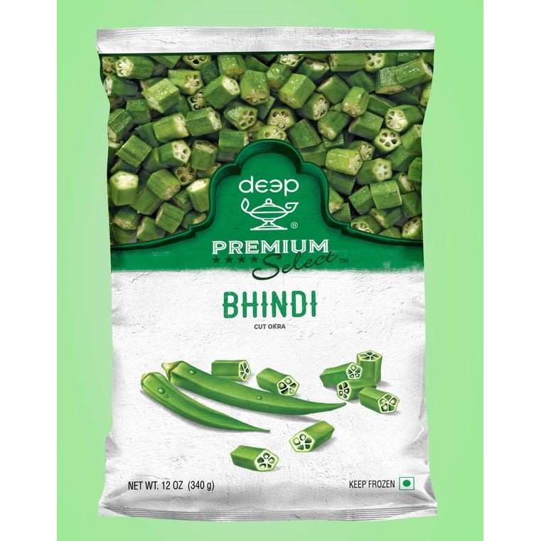 DEEP   PREMIUM BHINDI CUT OKRA 0.75 Lbs