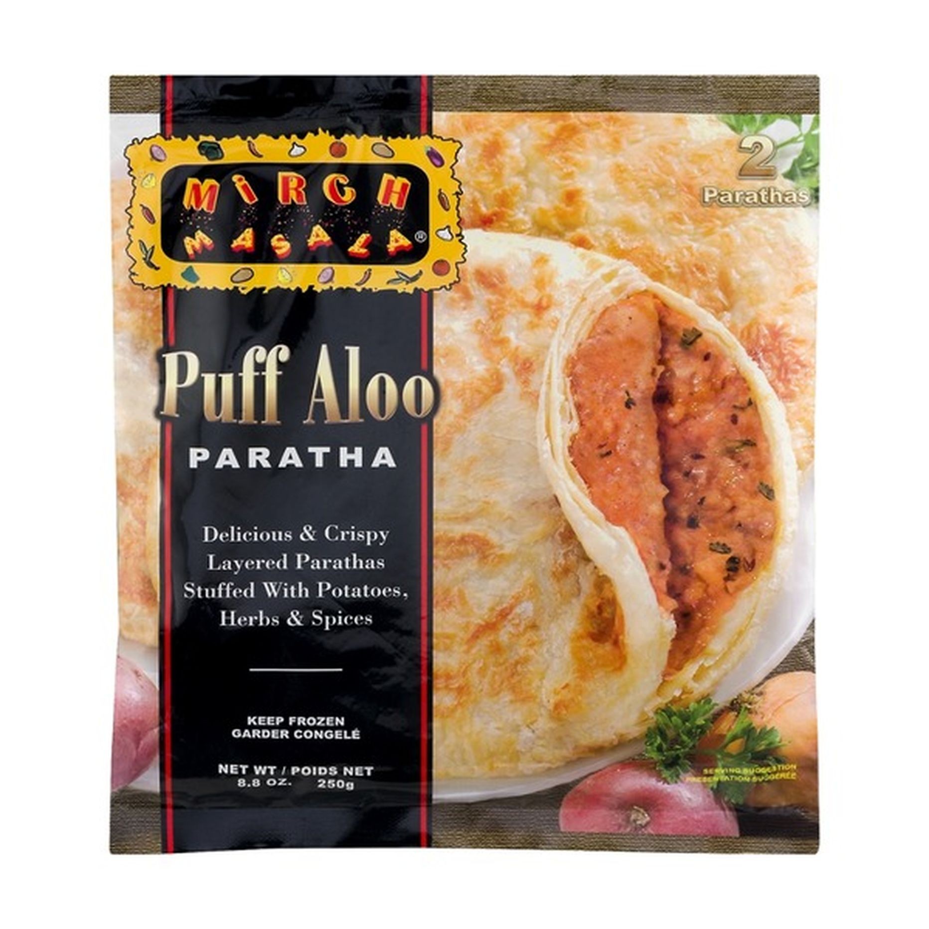 Deep Mixed Vegetable Paratha 0.88 LBS