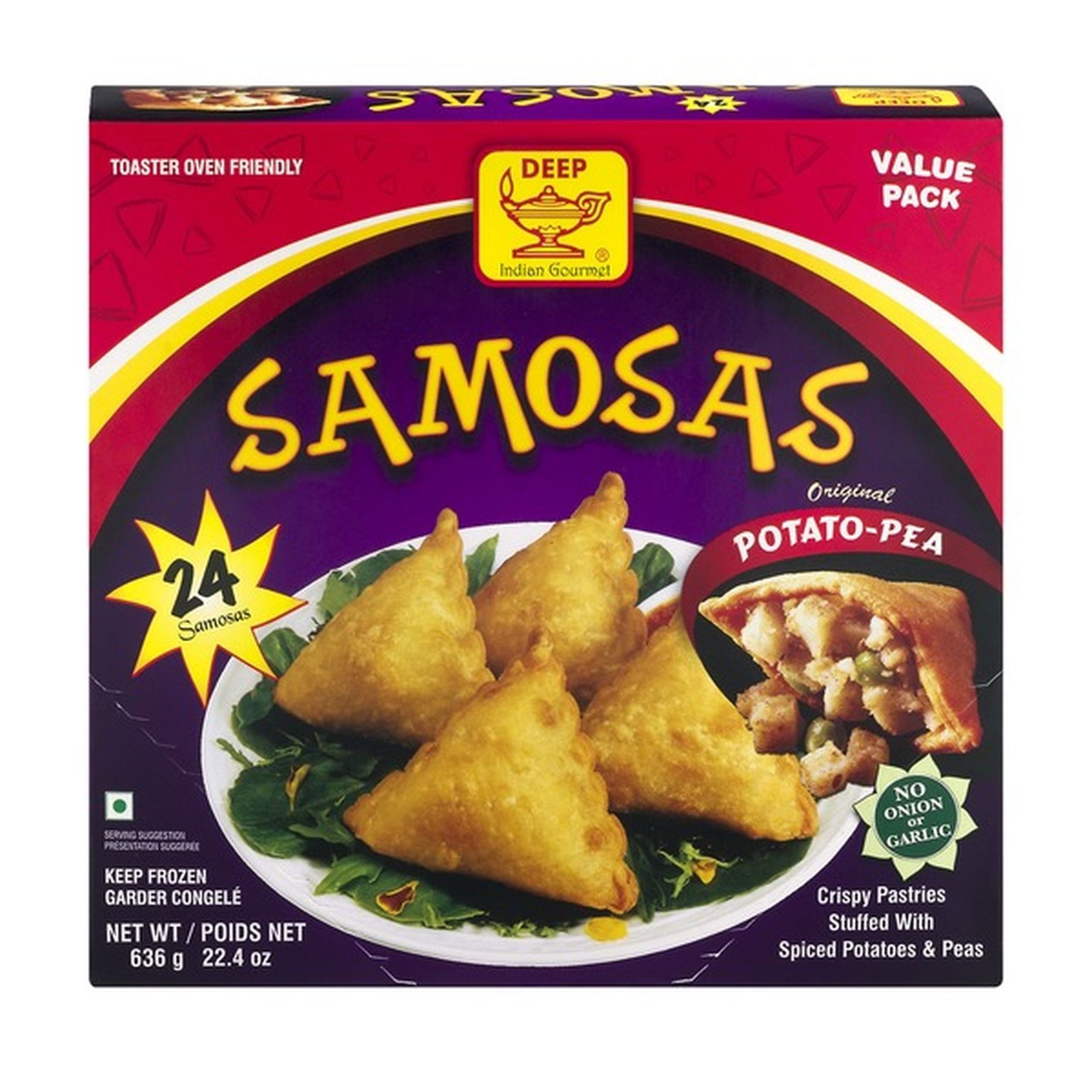 Deep Potato Pea Samosa 1.44 LBS