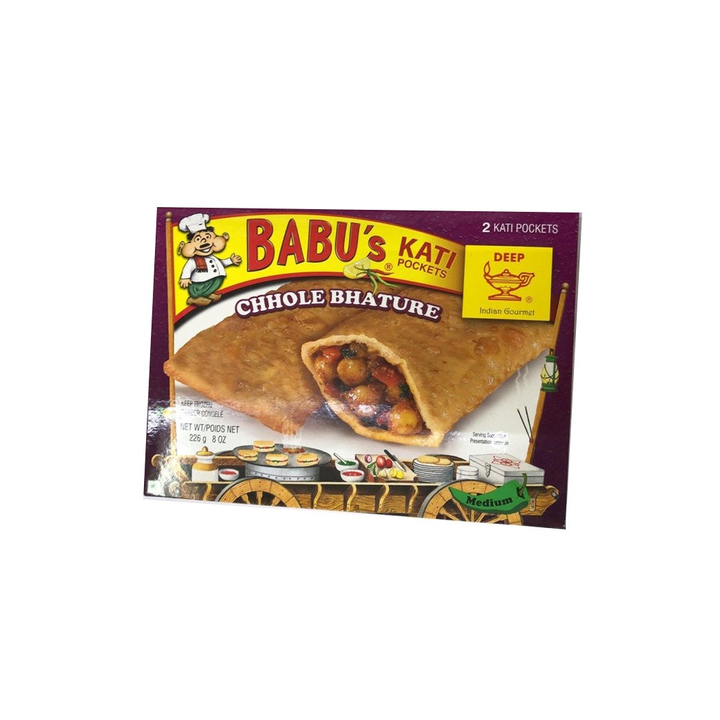 Babus Kati Pockets Chhole Bhature