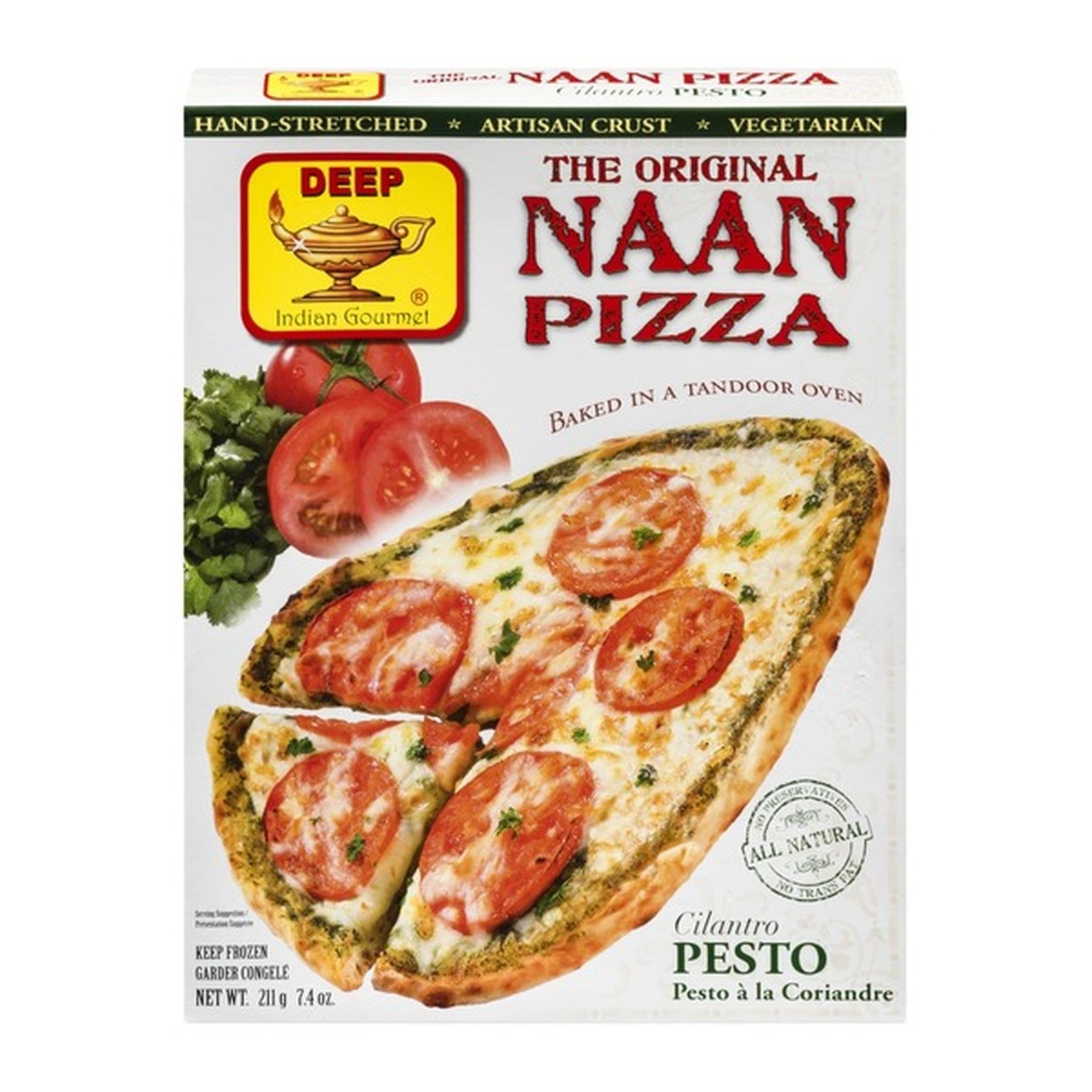 DEEP NAAN PIZZA CILANTRO PESTO 7.4 OZ