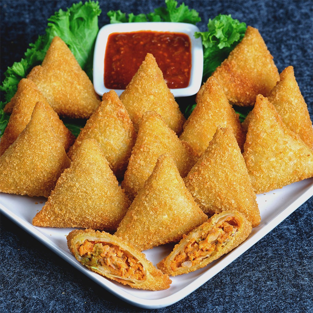 DEEP CHIKEN SAMOSA 36 PCS