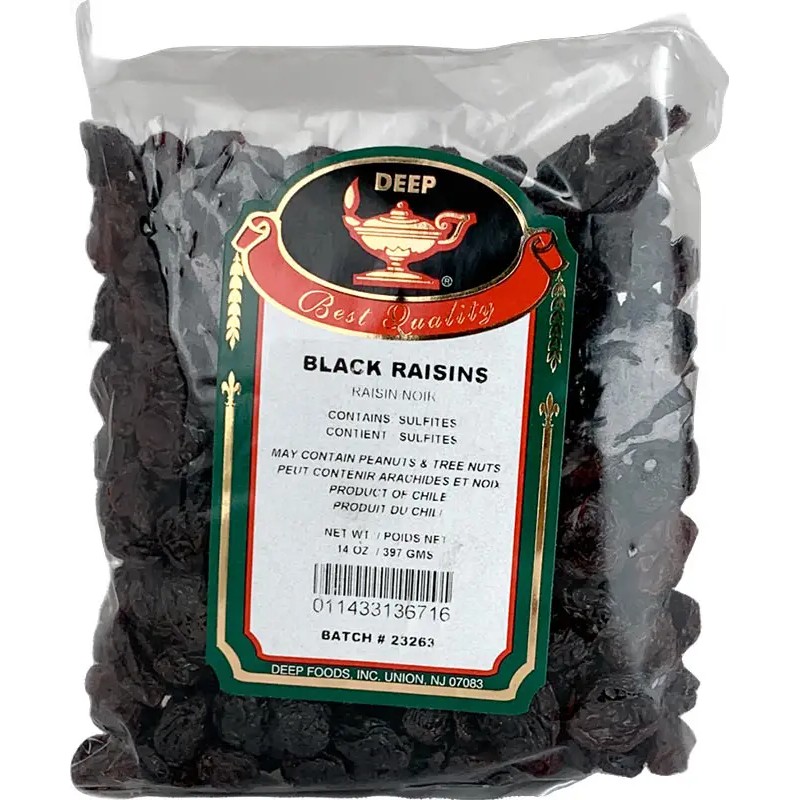 Deep Black Raisins 14 OZ