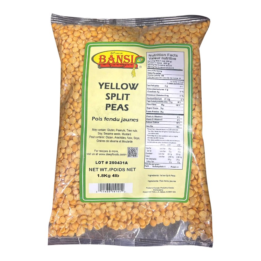 BANSI YELLOW SPLIT PEAS 64 OZ