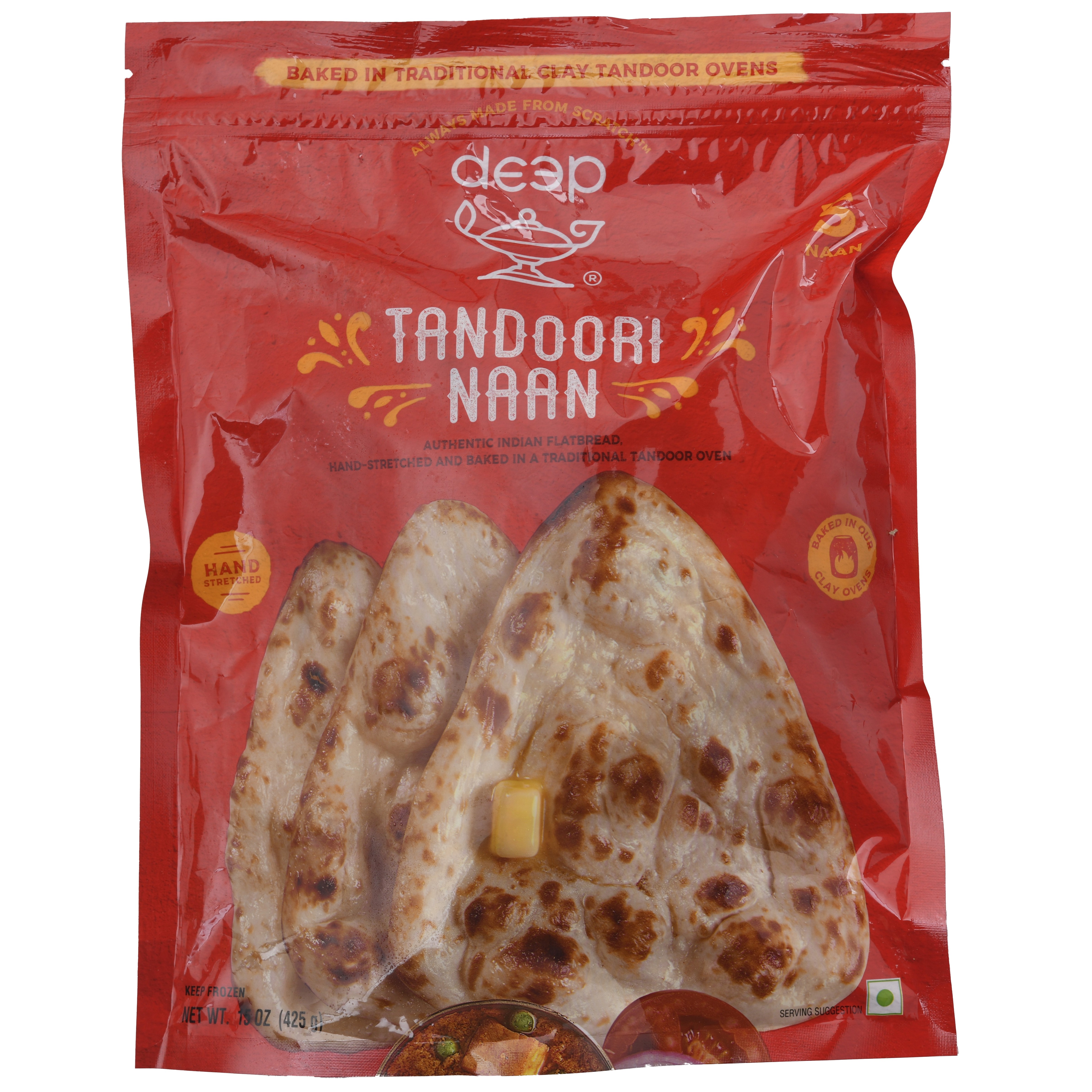 Deep Deep Tandoori Naan 5 PCS