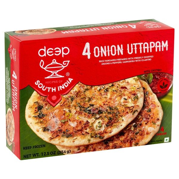 DEEP Onion Uttapam 4 PCS