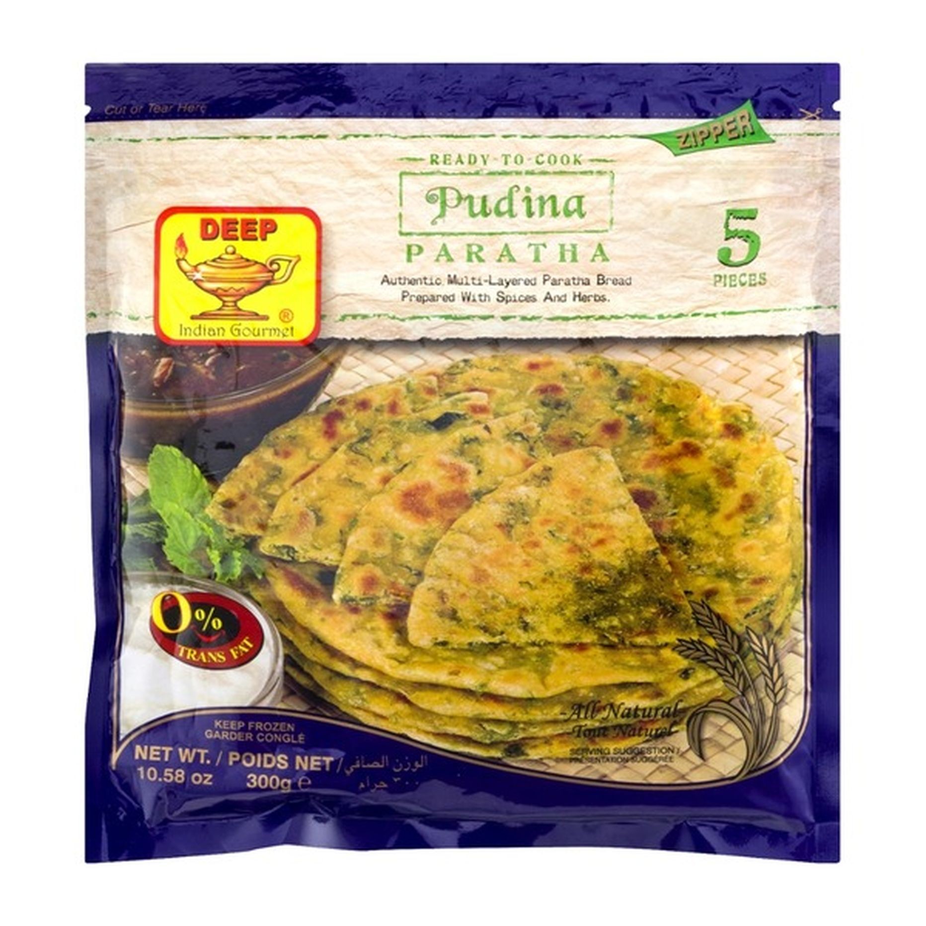 Deep Pudina Paratha 300 GM