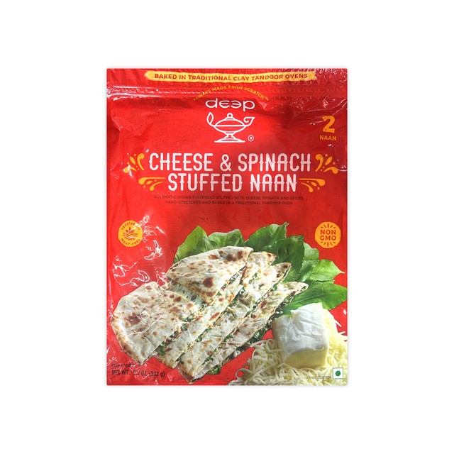 DEEP CHEESE AND SPINACH STUFFE NAAN  8.2 OZ
