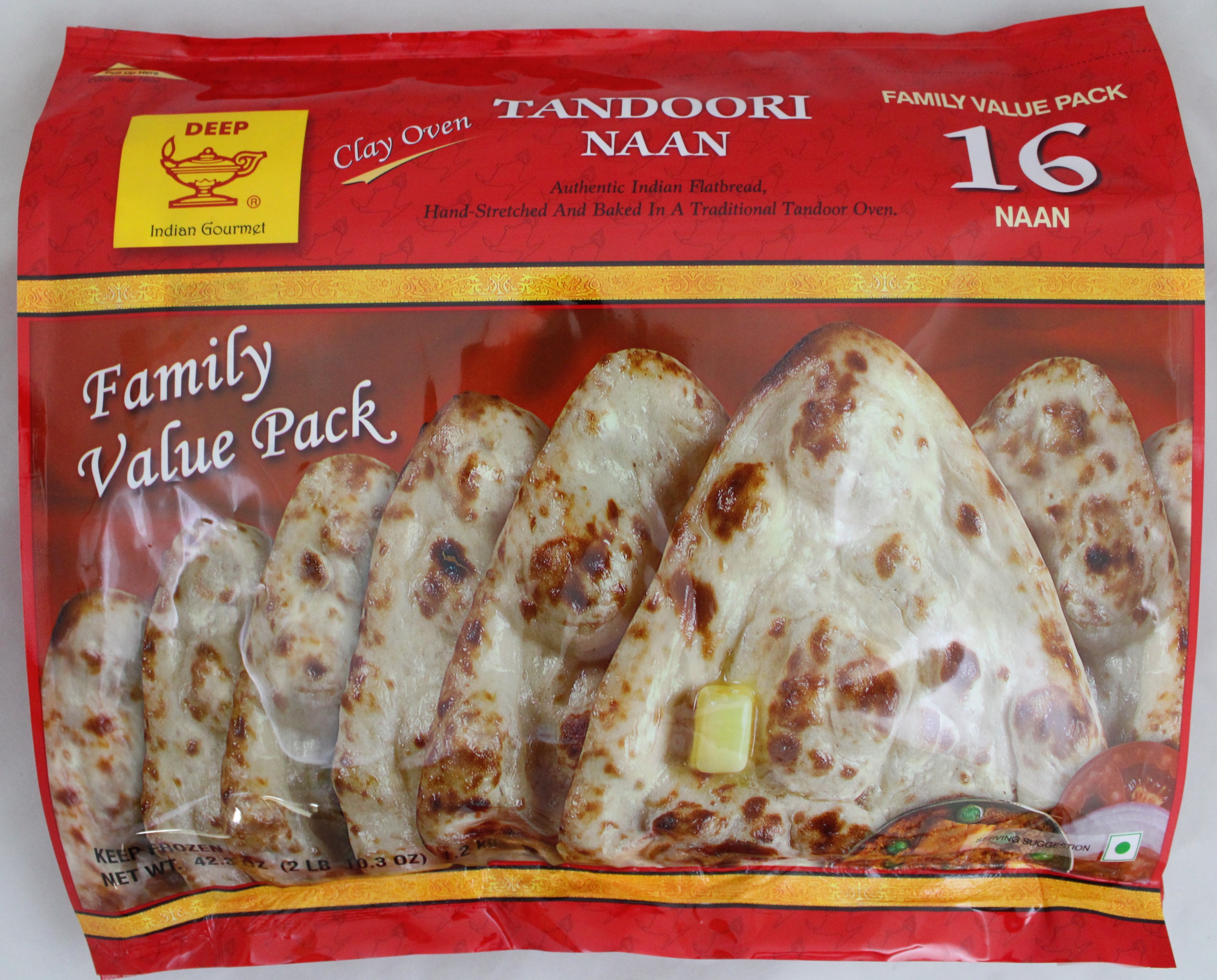 Deep Deep Tandoori Naan Family Pack 48 OZ