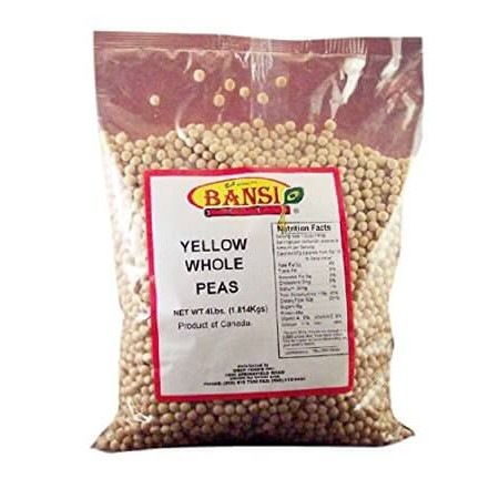 Bansi Yellow Whole Peas 4 LBS