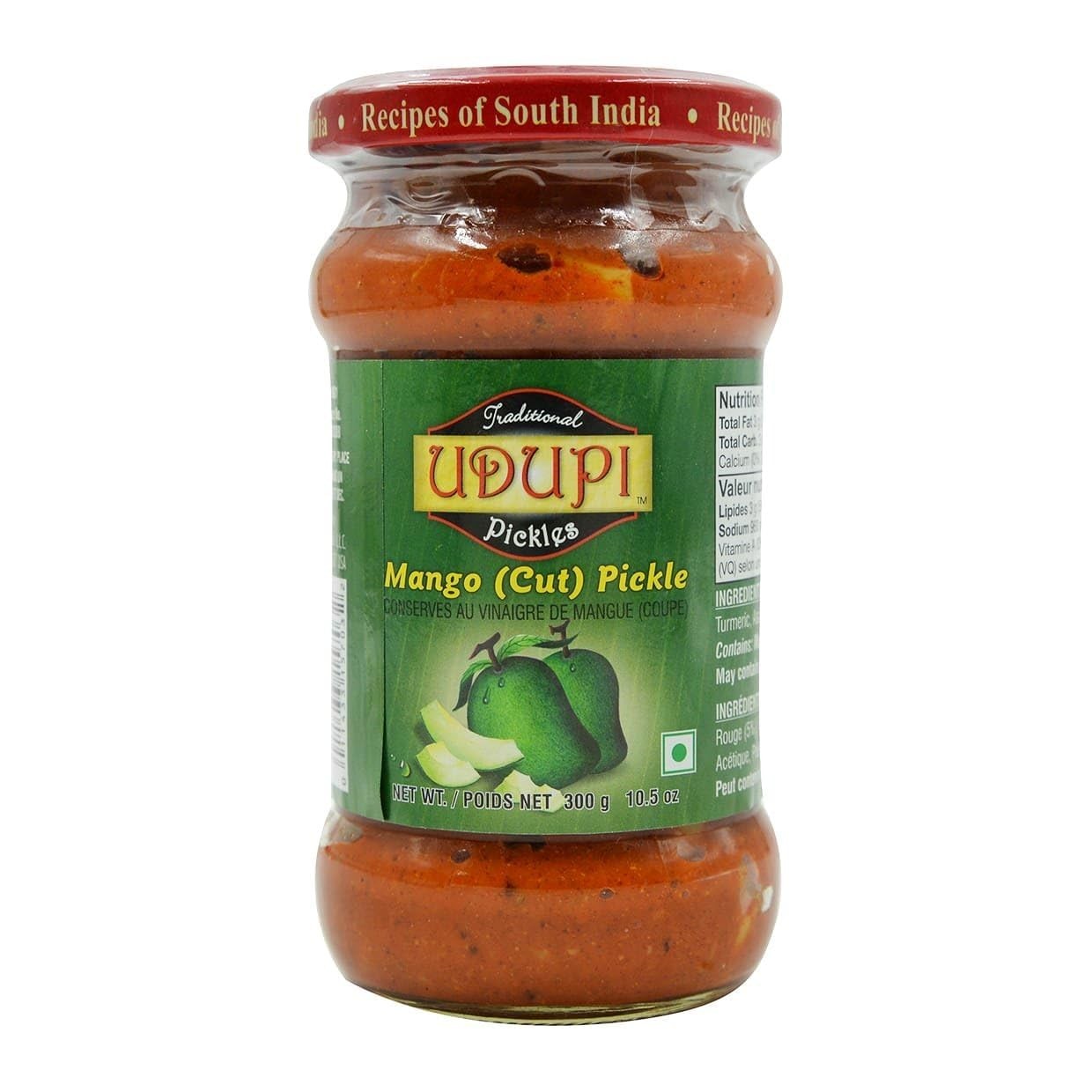 UDUPI CUT MANGO PICKLE WITHOUT GARLIC 10.5 OZ
