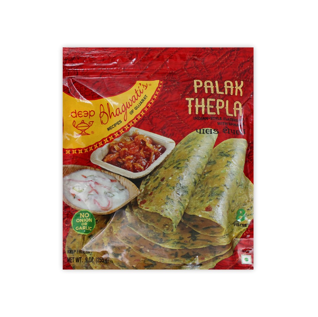 BHAGWATIS PALAK THEPLA 8 PCS