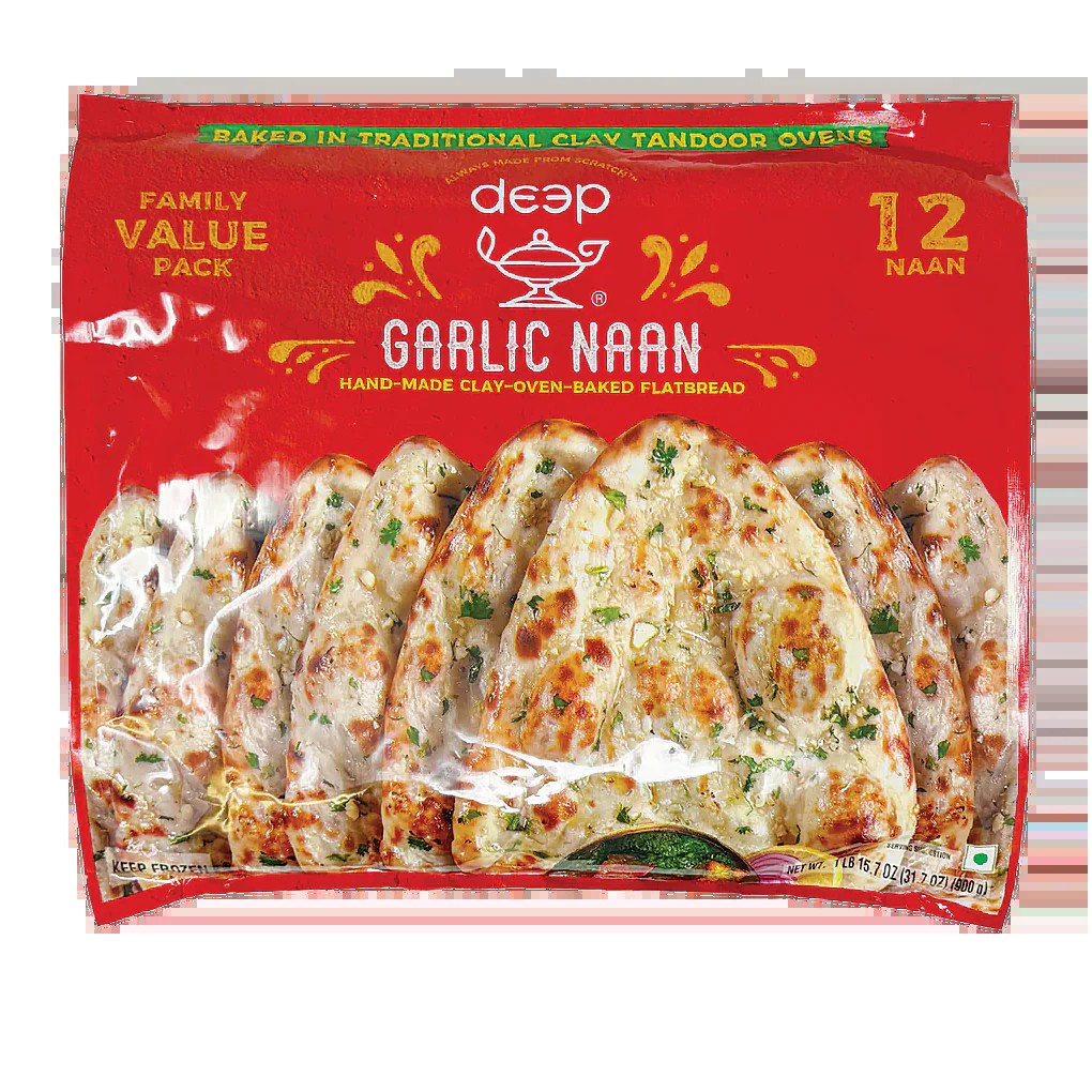 Deep Garlic Naan 12 PCS