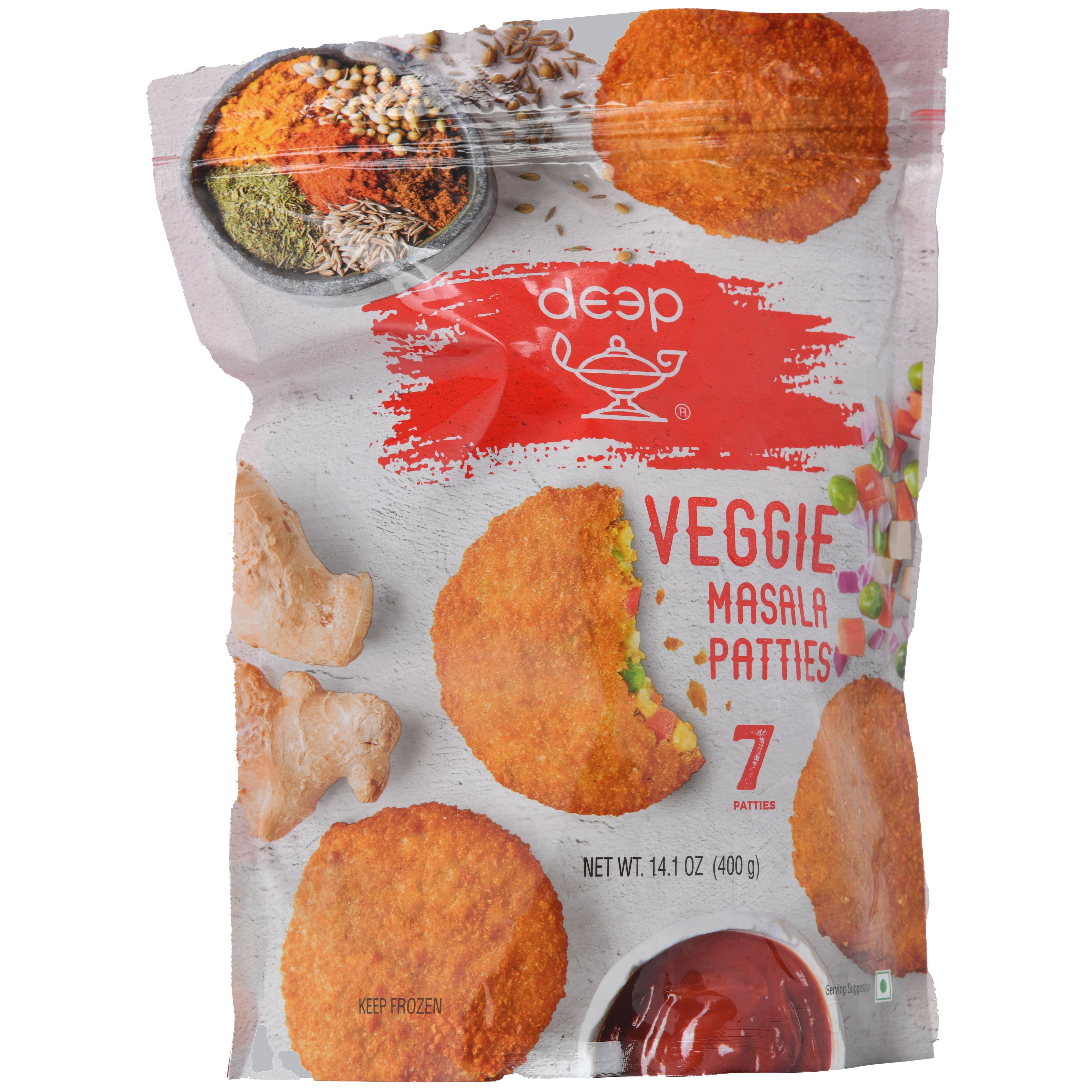 DEEP SPICY VEG BURGER  14.1 OZ