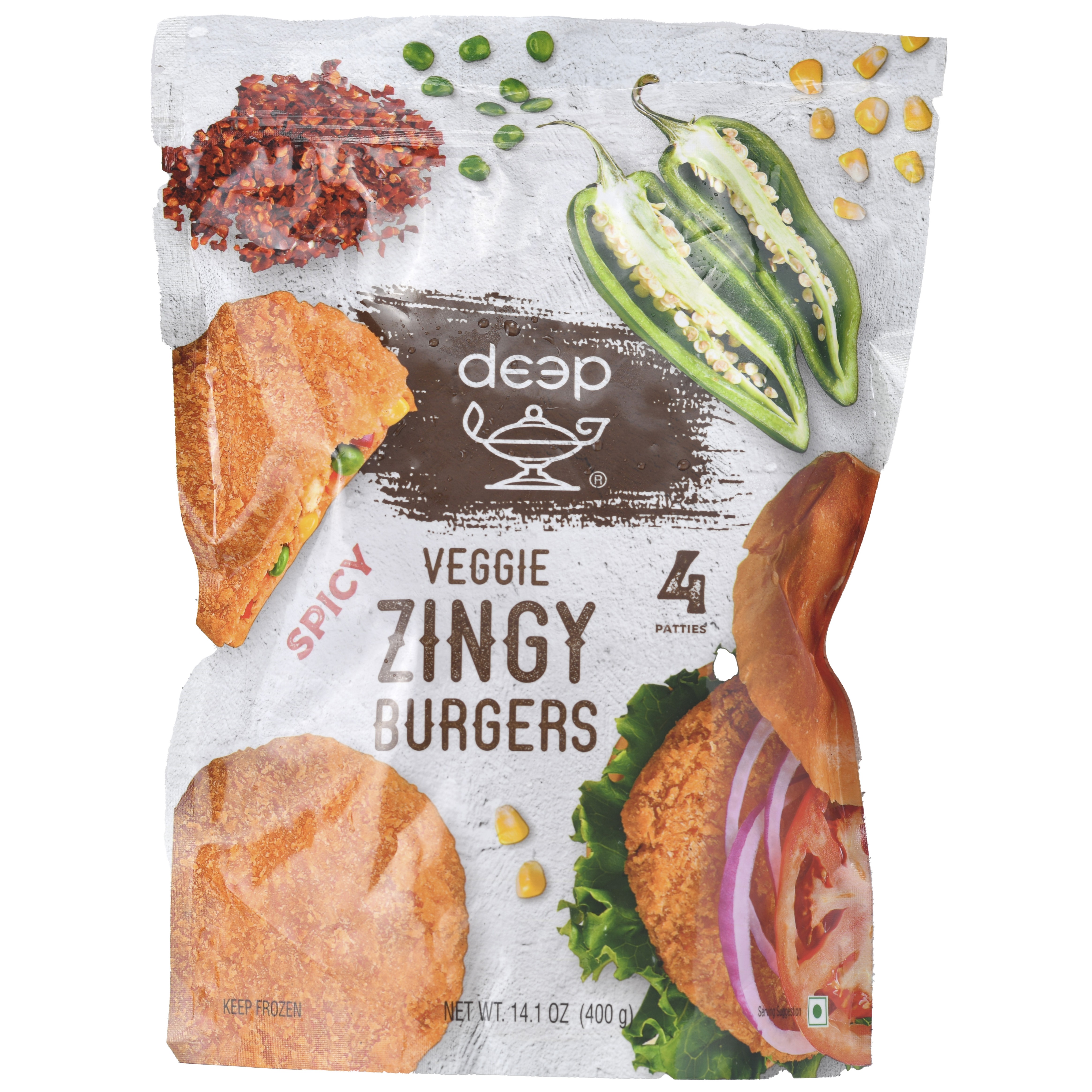 DEEP VEGGIE BURGERS  400 GM