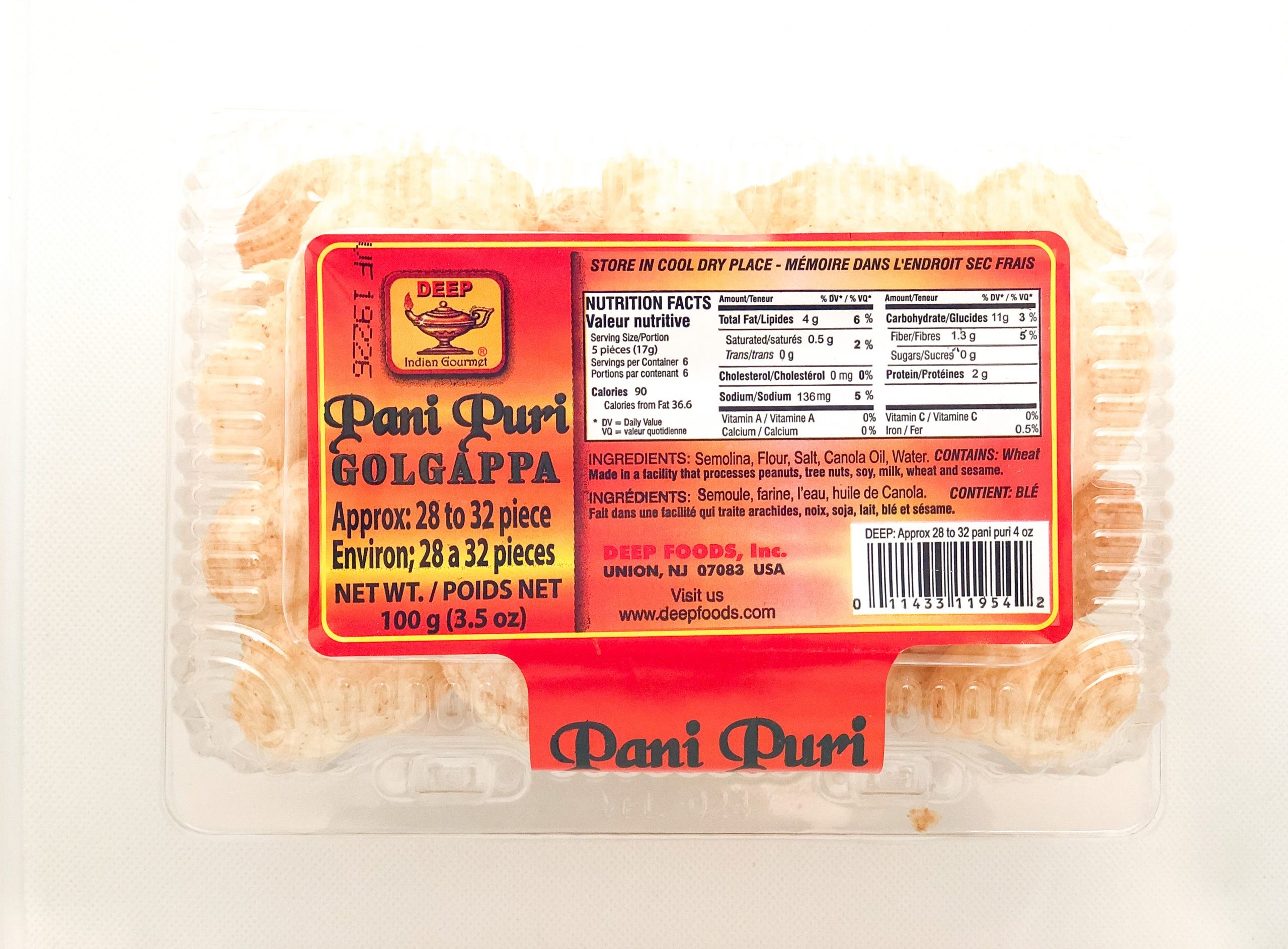 DEEP   PANI PURI GOLGAPPA 0.31 Lbs