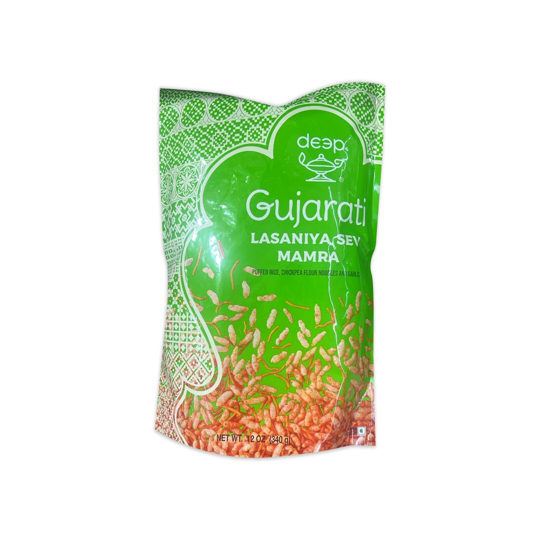 DEEP GUJARAT LASANIYA SEV MAMRA 340 GM