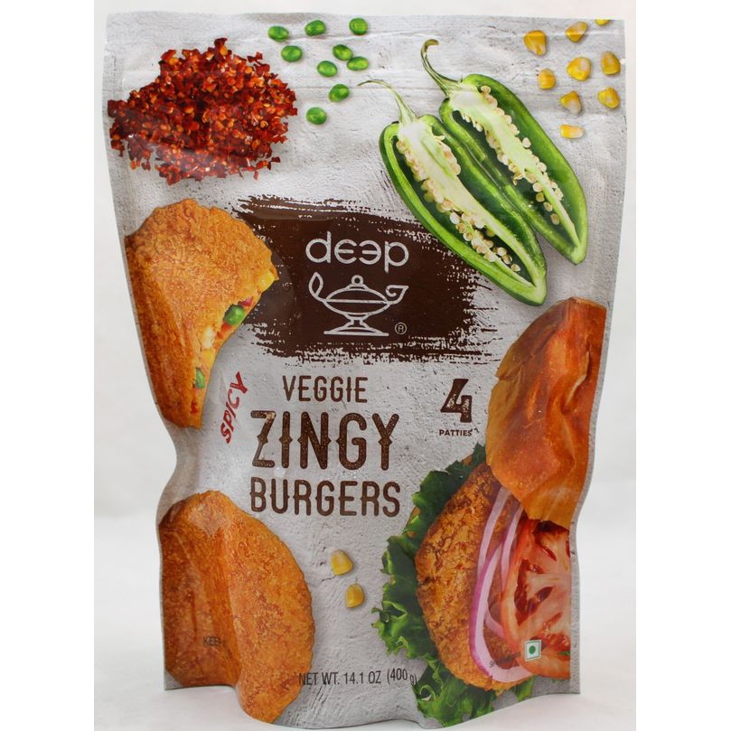 Deep Veggie Zingy Burgers 4 PCS