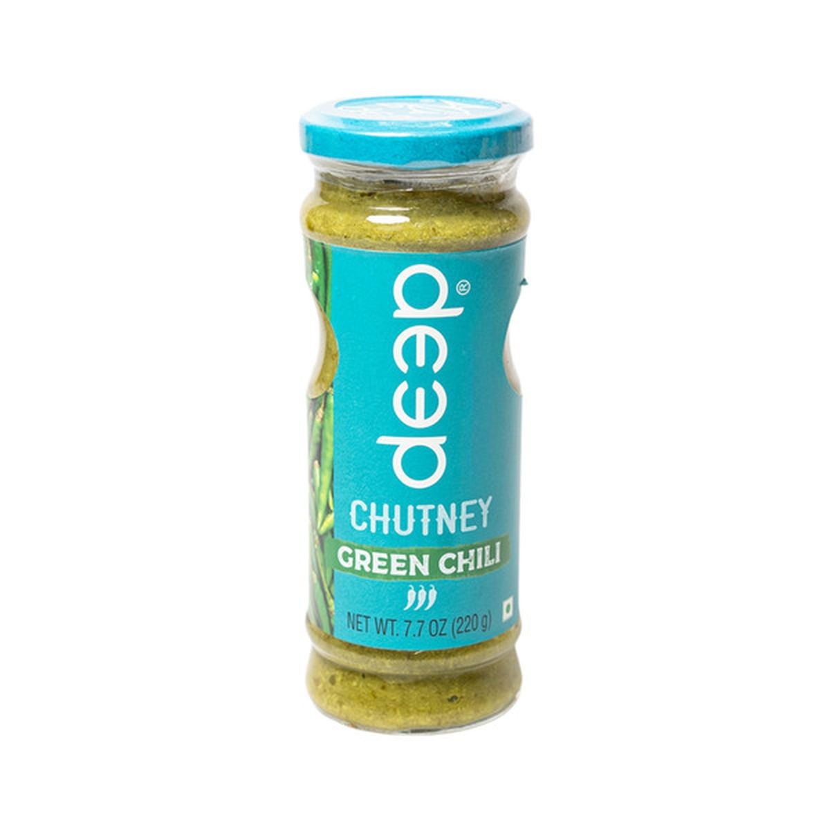 Deep Green Chili Chutney 10 OZ