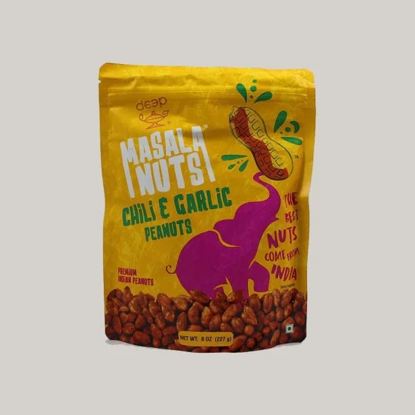 DEEP MASALA NUT CHILI & GARLIC PEANUT 8 OZ