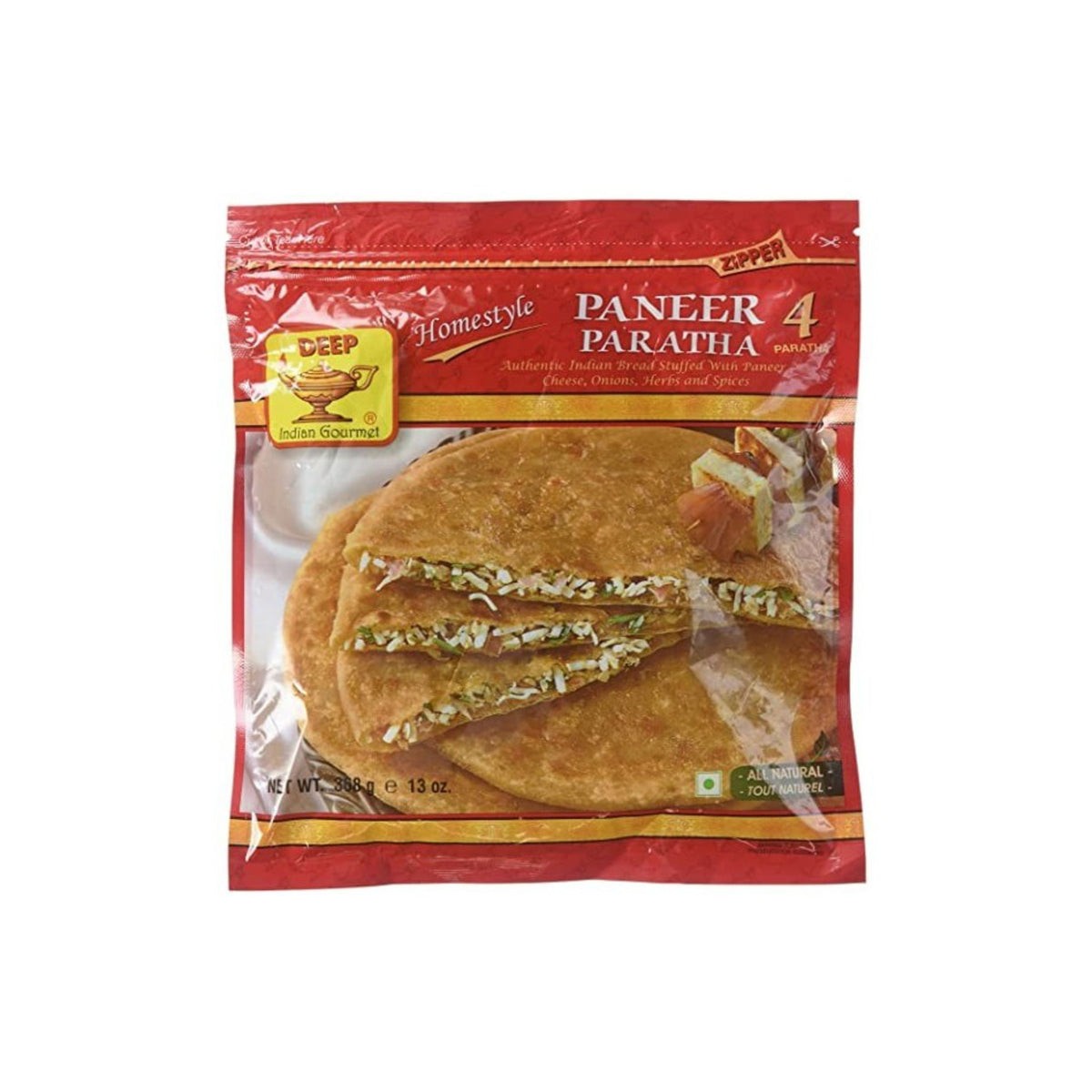 Deep Paneer Paratha 4 PCS