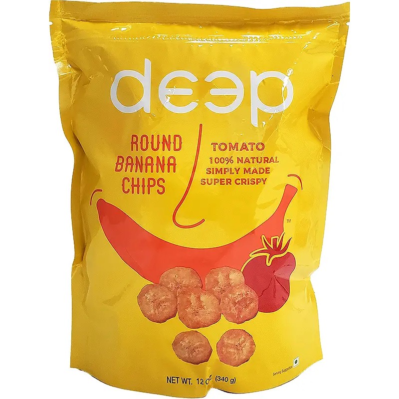 ROUND BANAN CHIPS TOMATO DEEP 340 GM