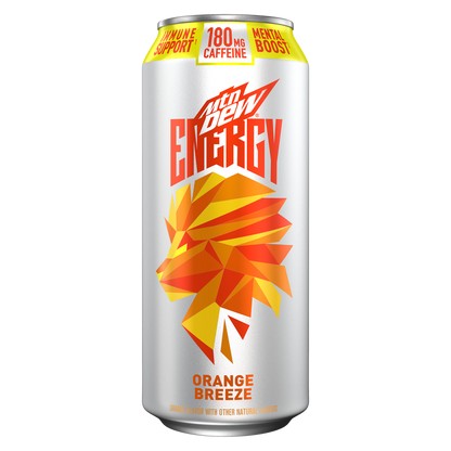 Mountain Dew Rise Orange Breeze Energy 16 FLOZ