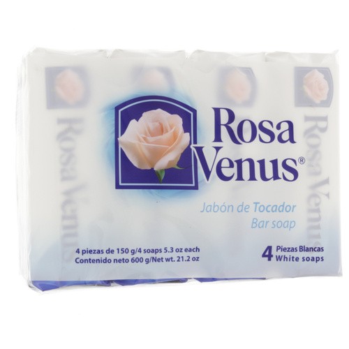 ROSA VENUS BAR SOAP WHITE 4 Pack 21.2 OZ