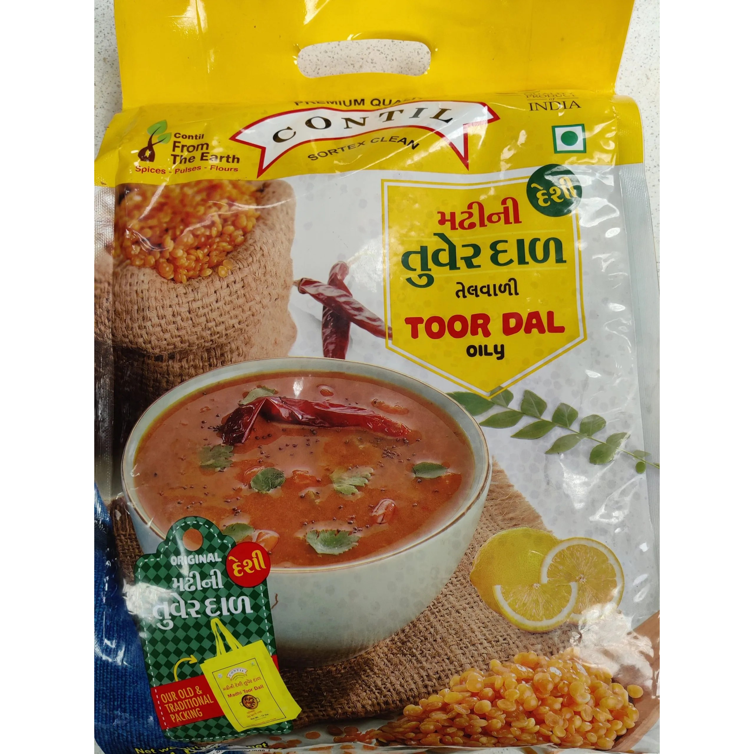 FTE MADHI TOOR DAL OILY 10 LBS
