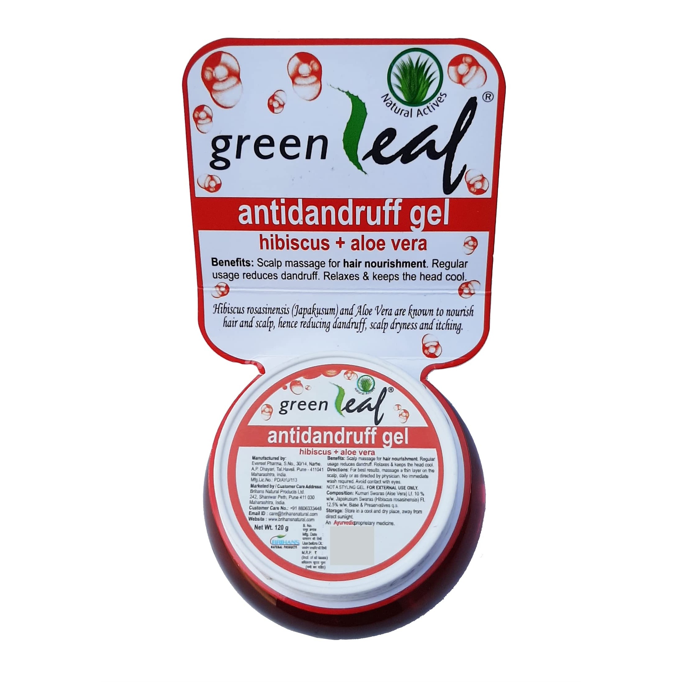 GREEN LEAF ANTIDANDRUFF GEL 120 GM