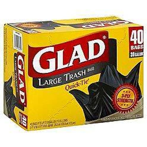 GLAD HEAVY DUTY LARGE TRASH BAGS         1 COUNT