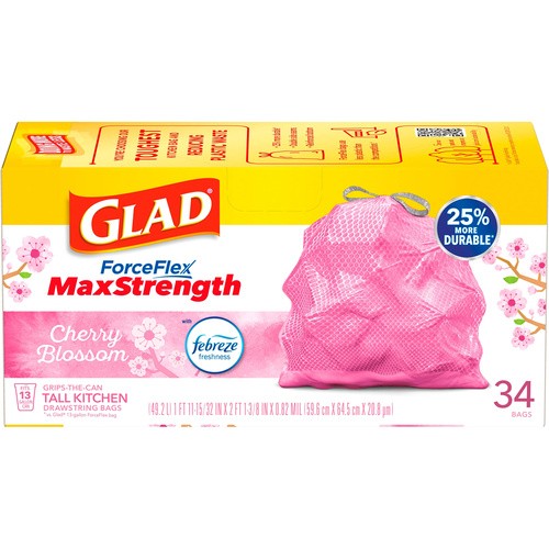 CHERRY BLOSOOM TRASH BAGS                34 COUNT