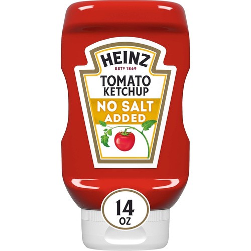 HEINZ KETCHUP NO SALT ADDED 14 OZ